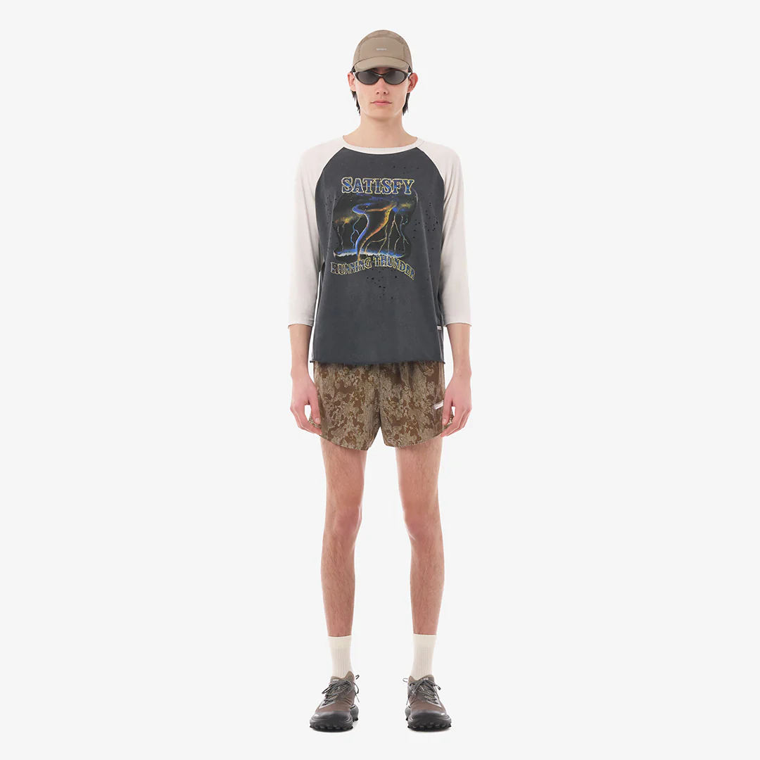 Satisfy Mothtech™ Baseball Tee "Aged Black/Off-White" - Image 3