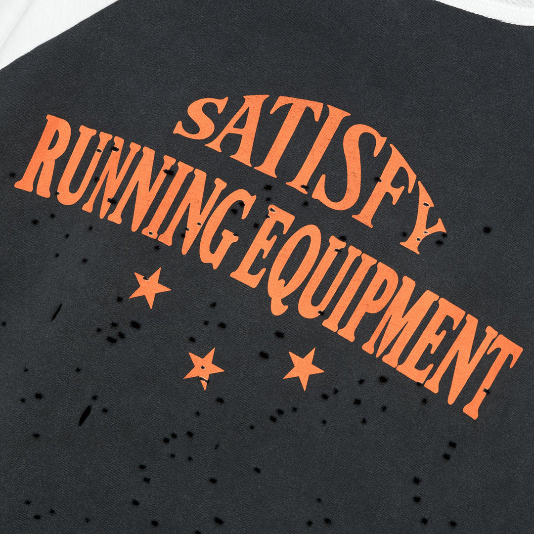 Satisfy Mothtech™ Baseball Tee "Aged Black/Off-White" - Image 7