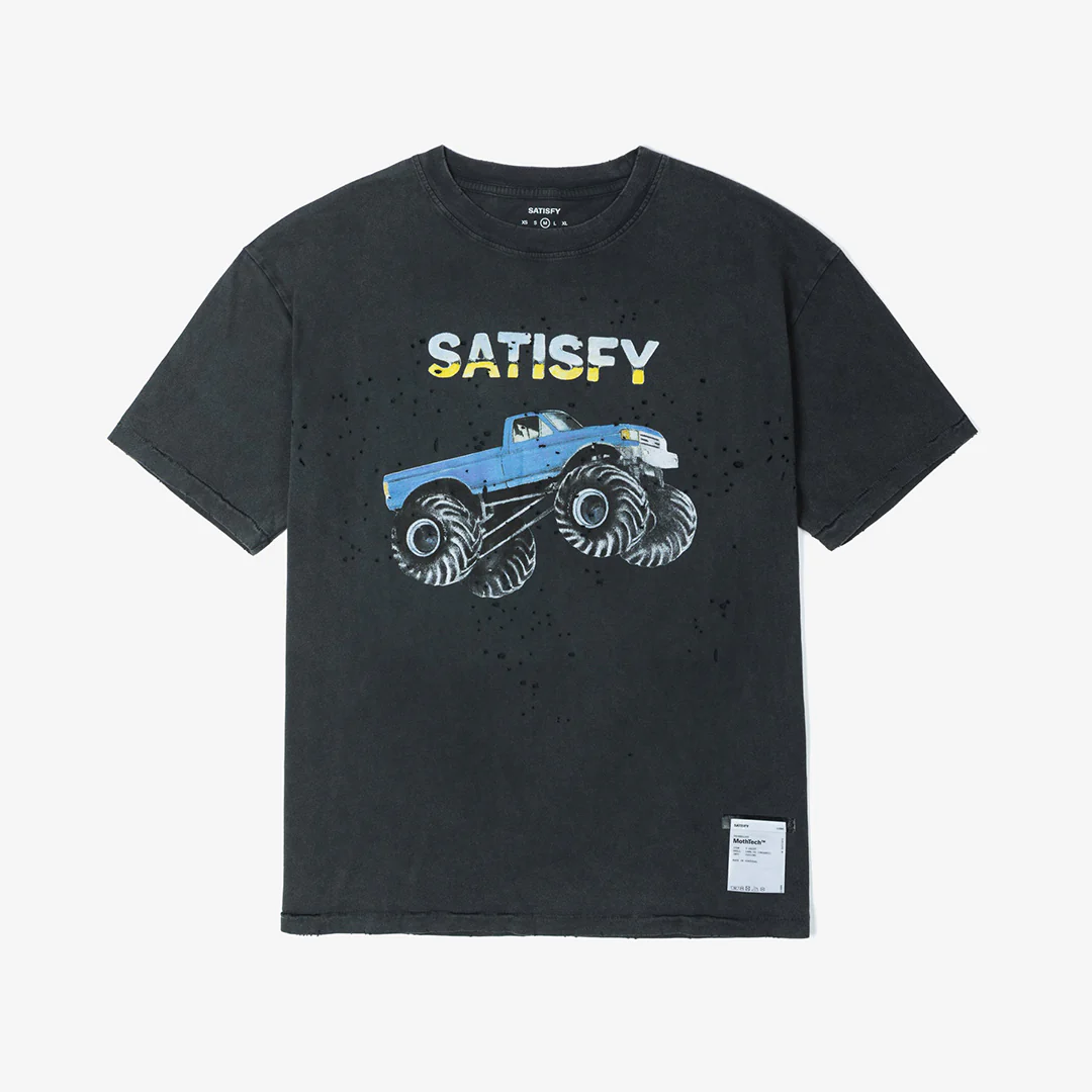 Satisfy Mothtech™ T‑Shirt "Aged Black 00A21"
