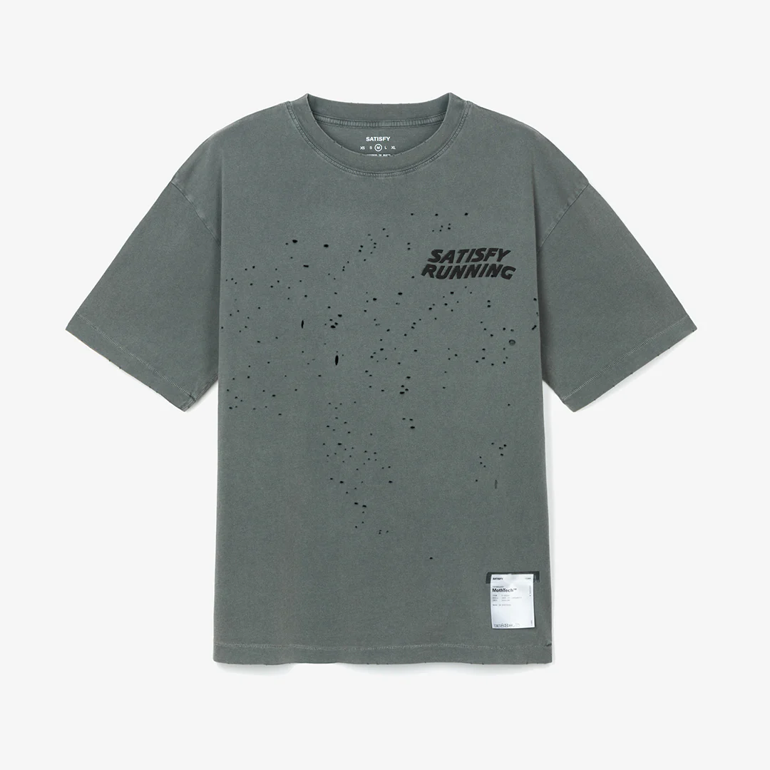 Satisfy Mothtech™ T‑Shirt "Faded Black 01A08"