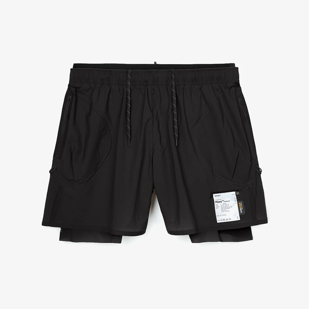 Satisfy Rippy™ Cordura 5" Trail Shorts "Black"