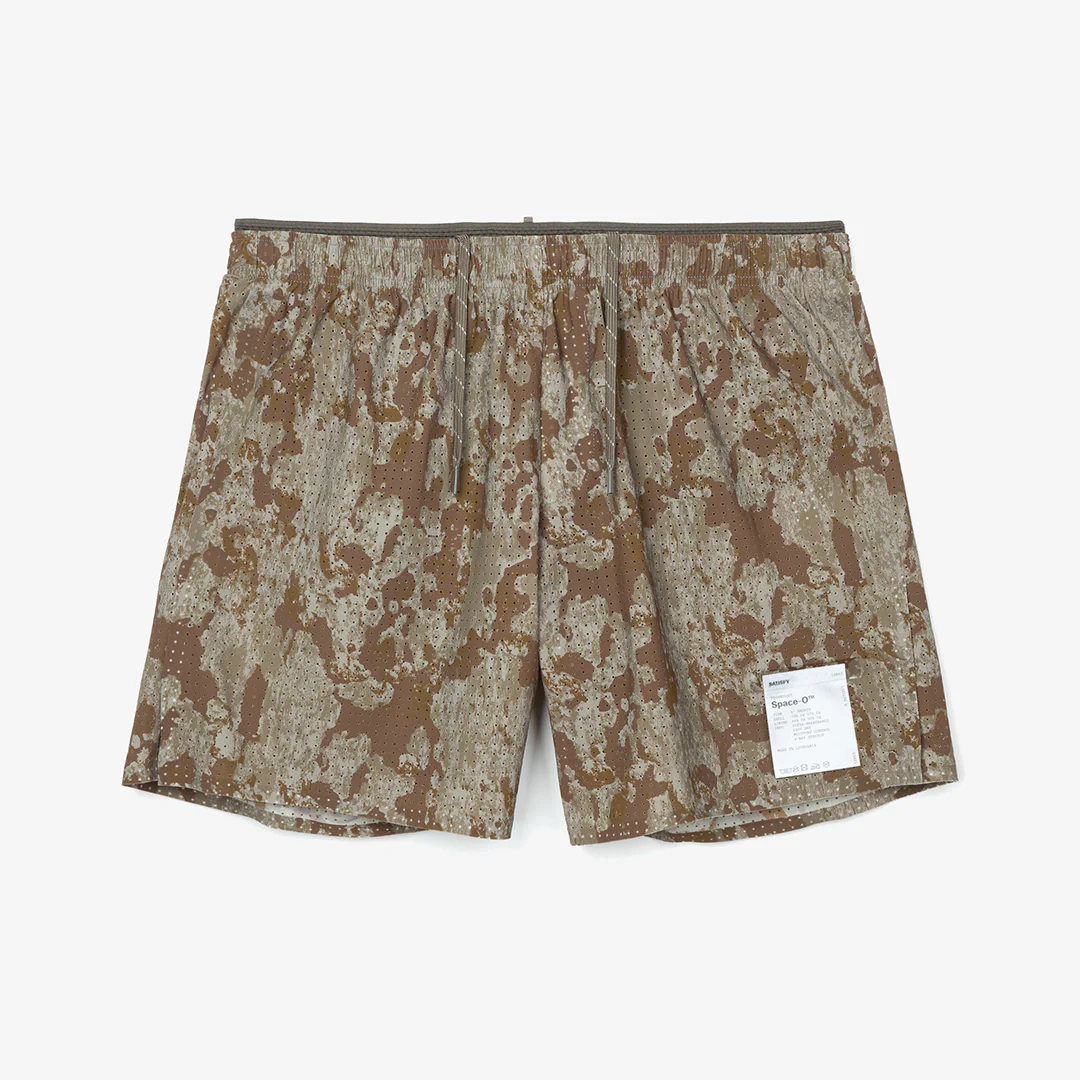 Satisfy SpaceāO⢠5" Shorts "Camo"