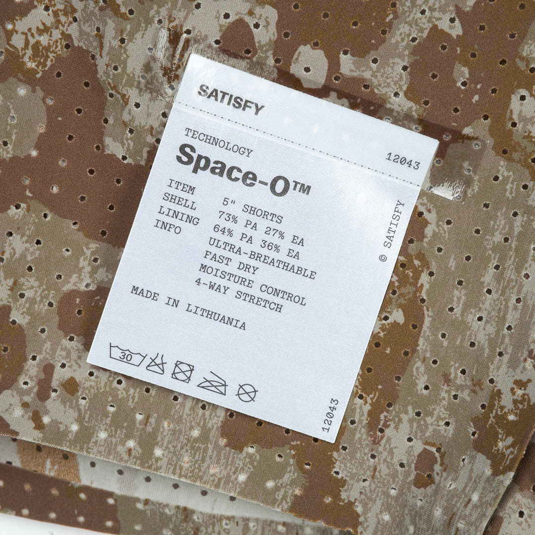Satisfy SpaceāO⢠5" Shorts "Camo" - Image 6