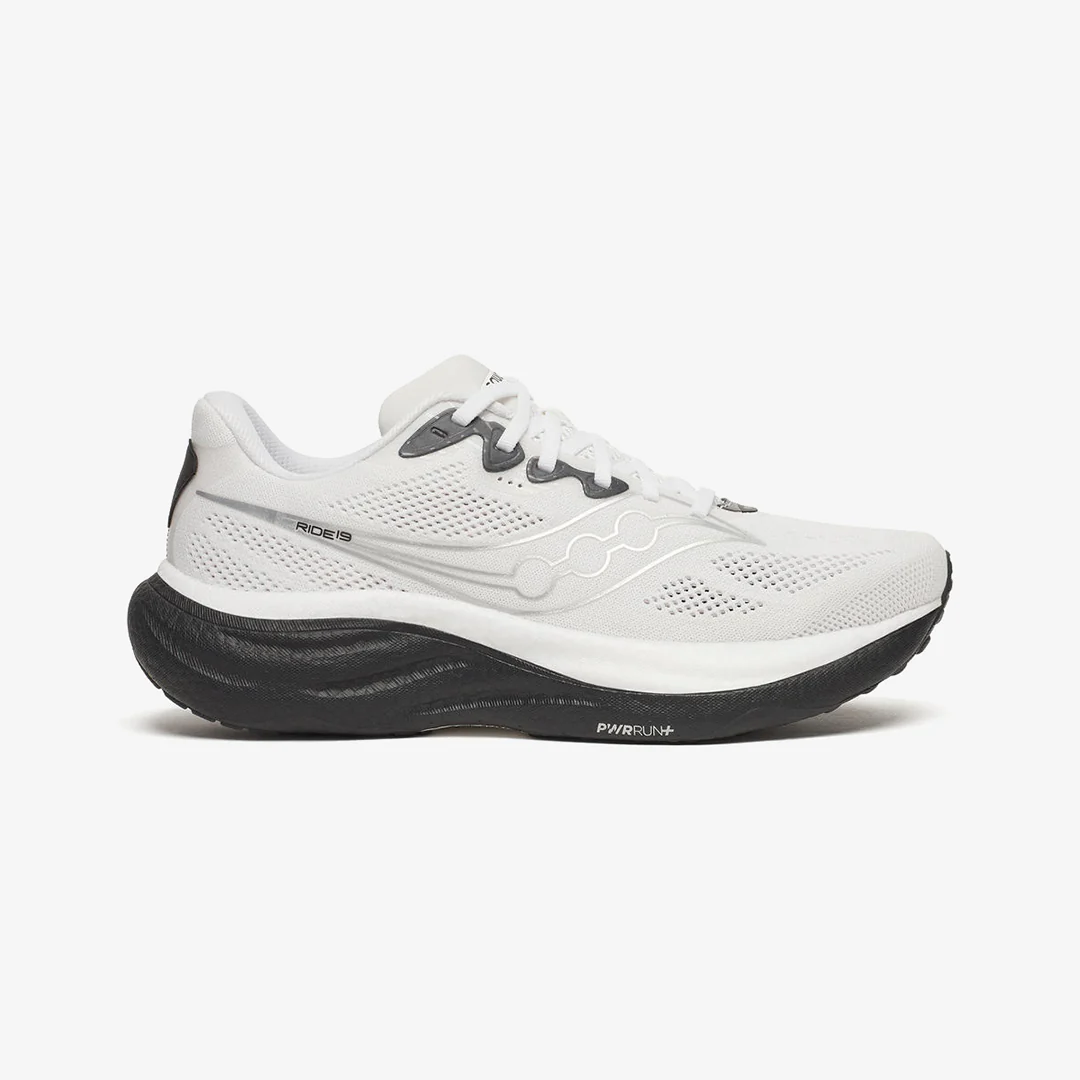 Saucony Men's Ride 19 "White/Black"