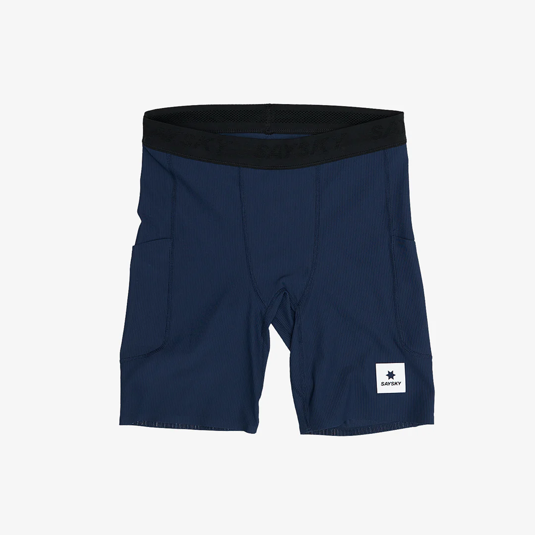 Saysky Men's Combat+ Rib Short Tights 8" "Blue"
