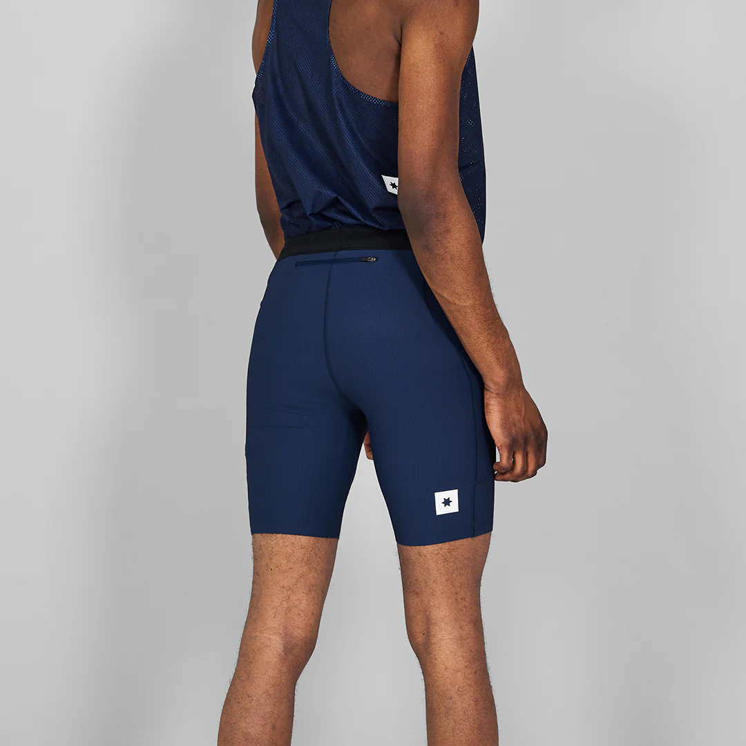 Saysky Men's Combat+ Rib Short Tights 8" "Blue" - Image 3