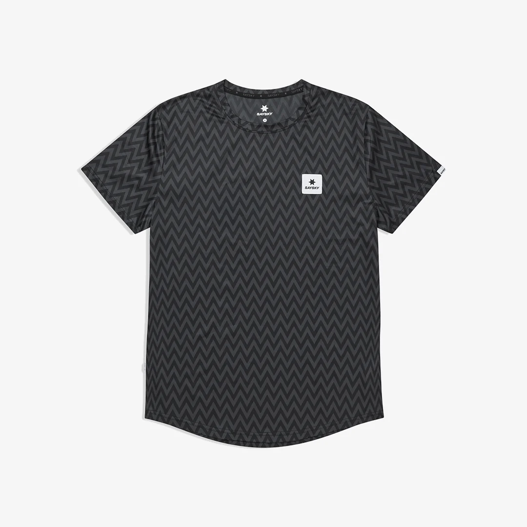 Saysky Men's Combat T-Shirt "Black Zig Zag"