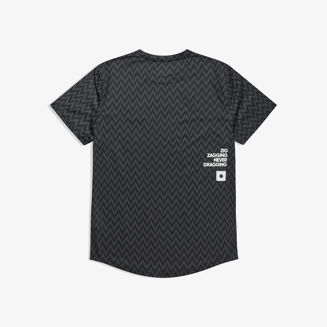 Saysky Men's Combat T-Shirt "Black Zig Zag" - Image 2