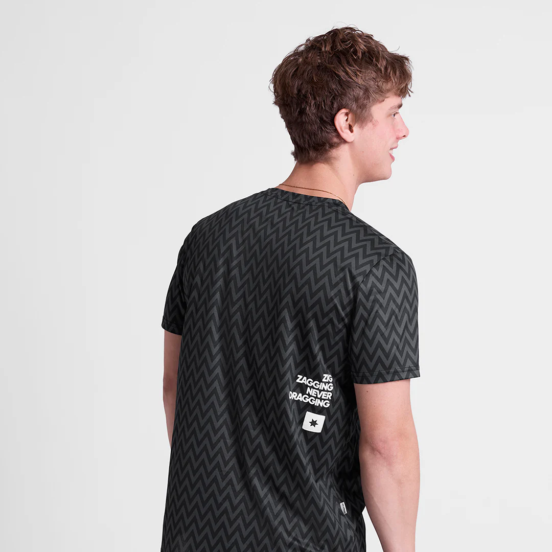 Saysky Men's Combat T-Shirt "Black Zig Zag" - Image 4