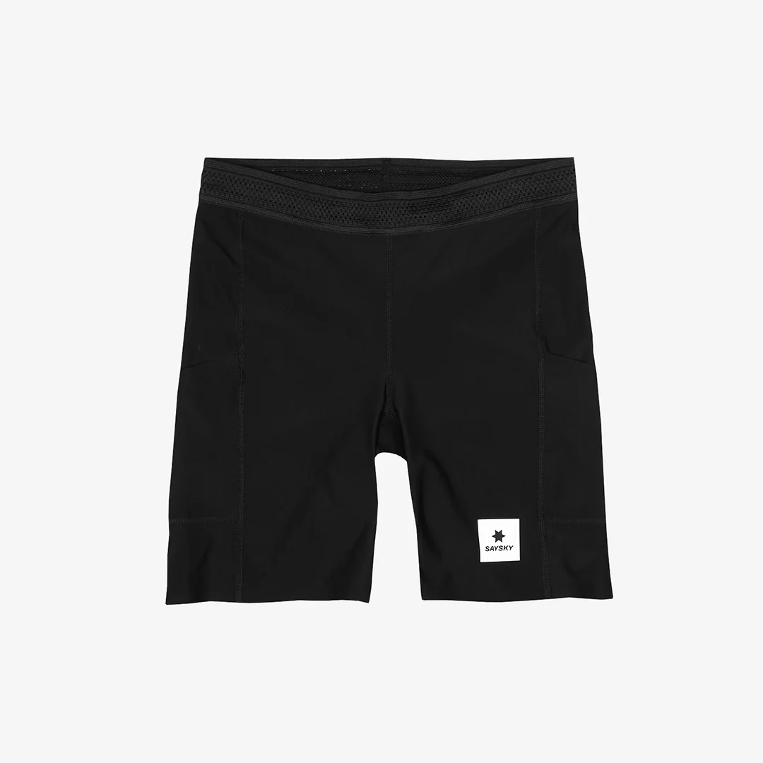 Saysky Men's Flow+ Race Short Tights 7" "Black"