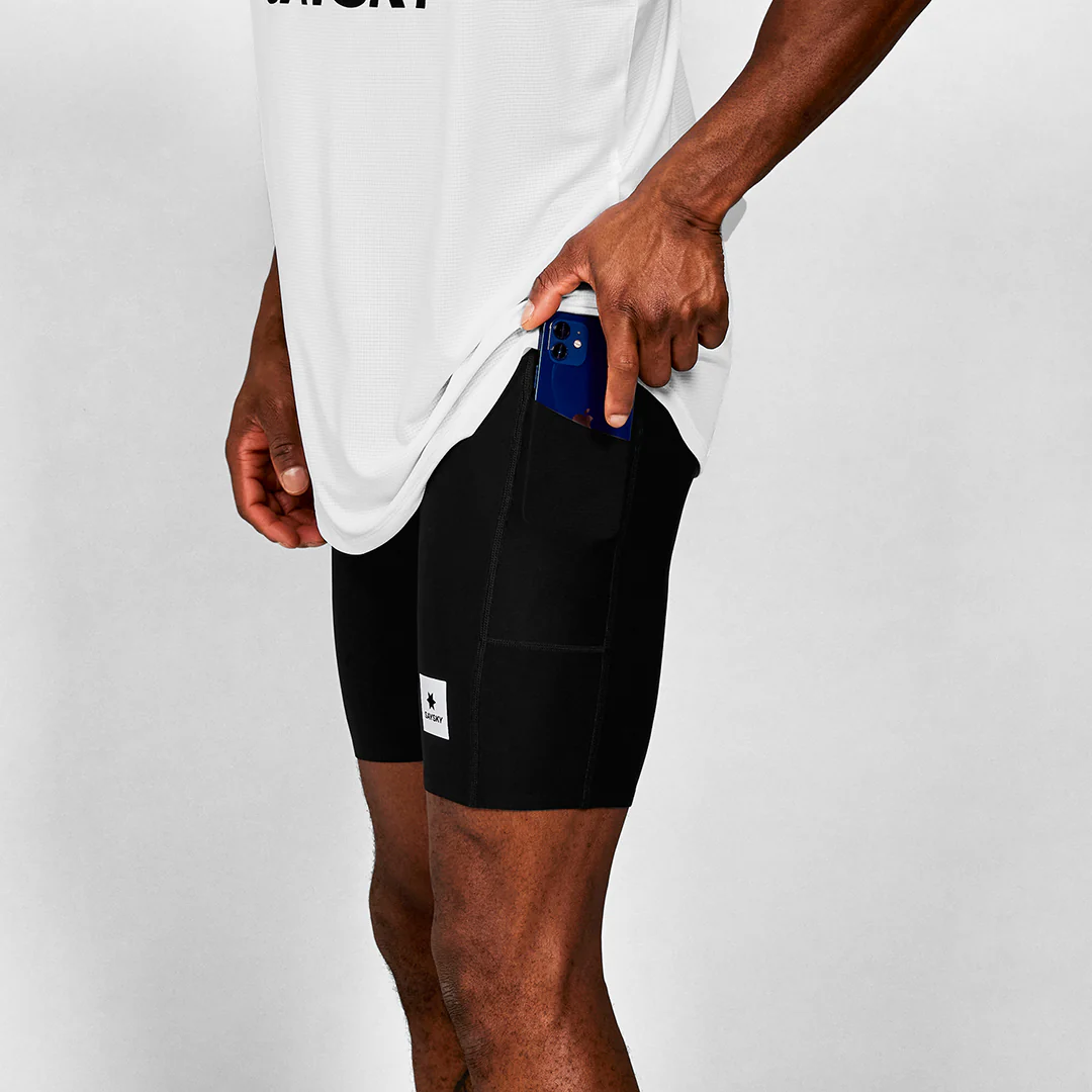 Saysky Men's Flow+ Race Short Tights 7" "Black" - Image 4