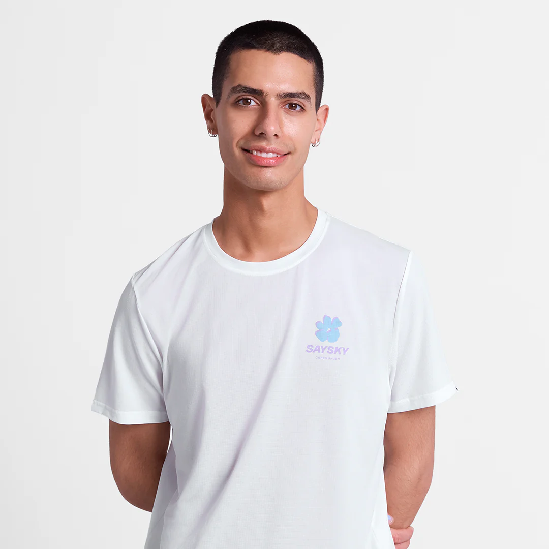 Saysky Men's Flower Combat T-Shirt "White" - Image 3