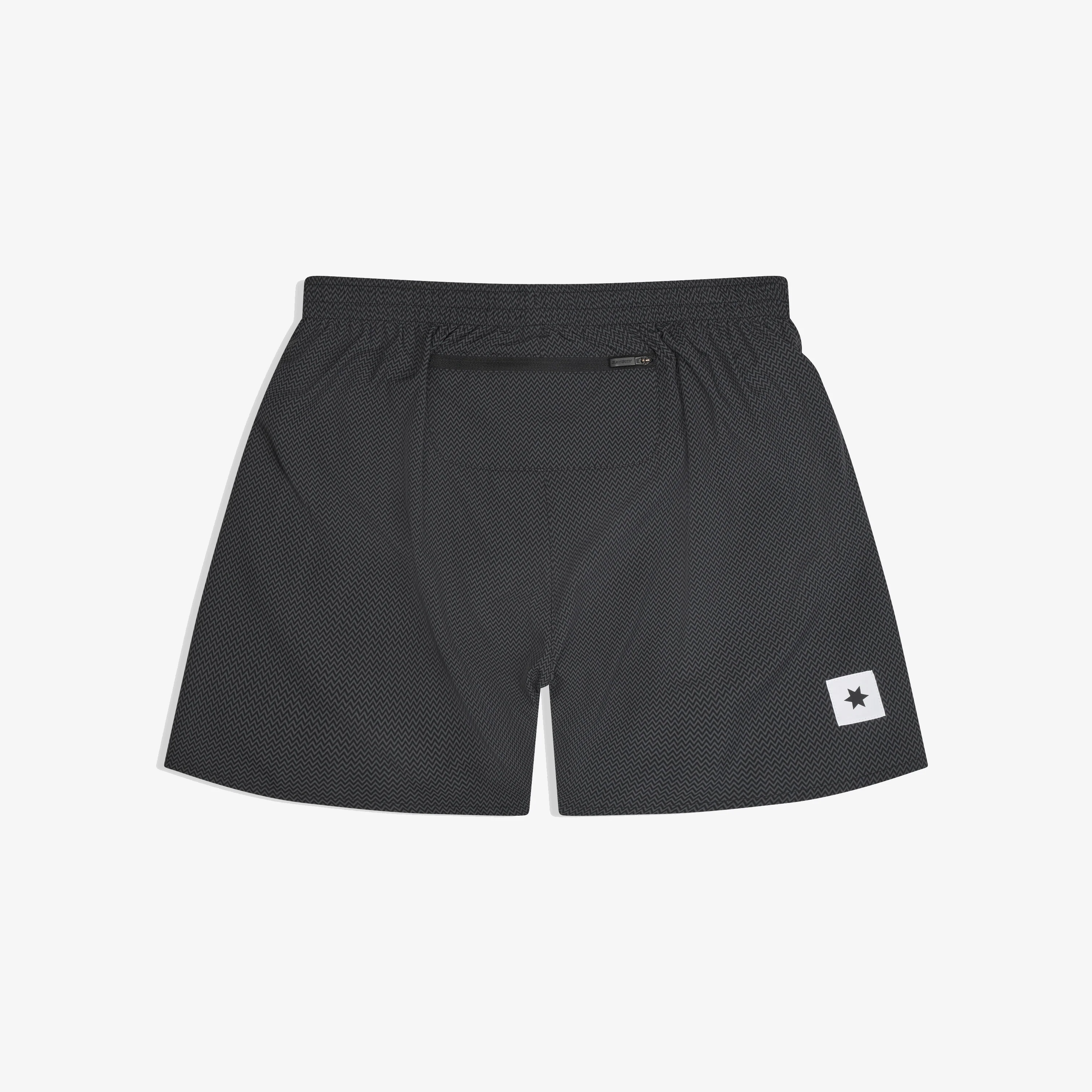 Saysky Men's Pace Shorts 5" "Black Zig Zag" - Image 2