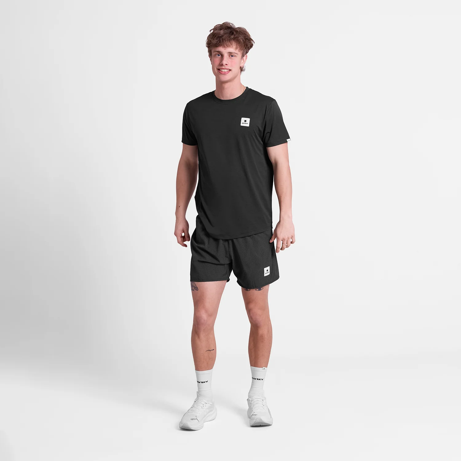 Saysky Men's Pace Shorts 5" "Black Zig Zag" - Image 5