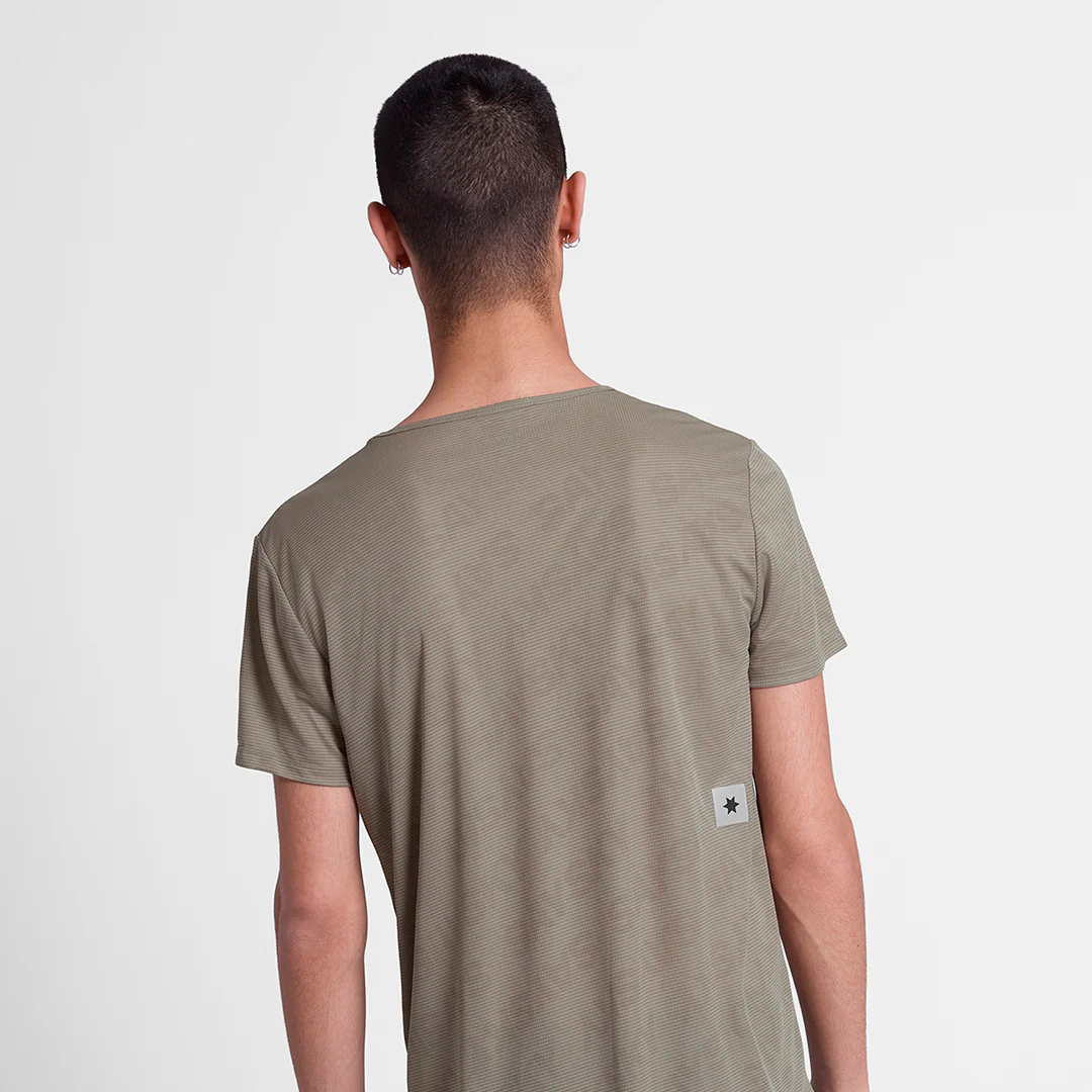 Saysky Men's Reactive Flow T-Shirt "Dark Beige" - Image 5