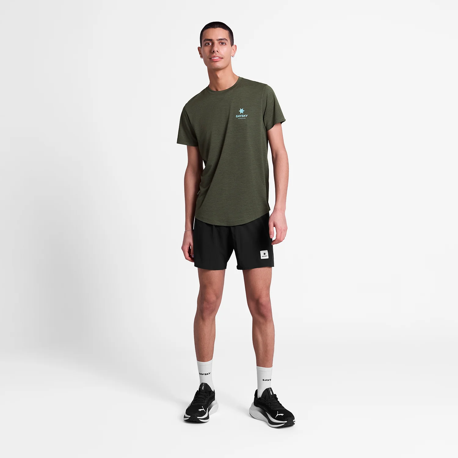 Saysky Men's Statement Combat Pro T-Shirt "Long Run Sundays" - Image 5