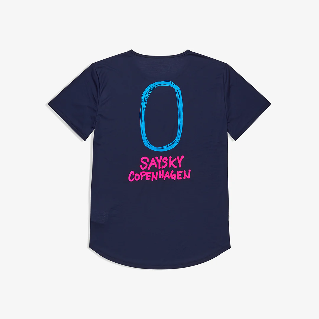 Saysky Men's Statement Flow T-Shirt "Blue" - Image 2