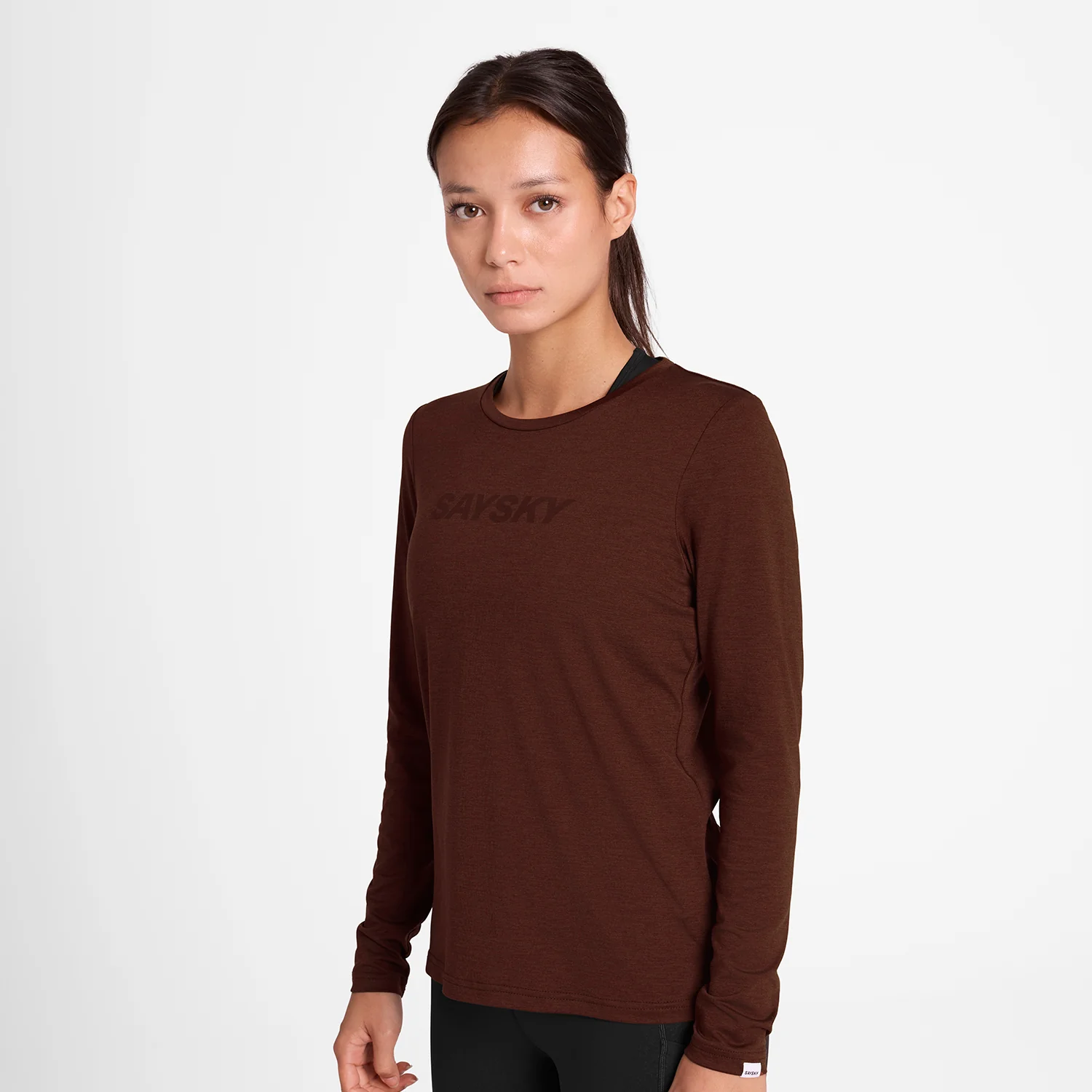 Saysky Women's Logo Pace Long Sleeve "Red" - Image 2