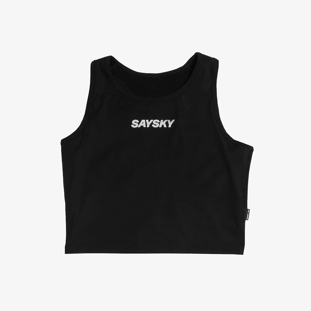 Saysky Women's Flow+ Race Crop Top "Black"