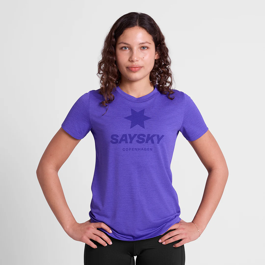 Saysky Women's Logo Combat Pro T-Shirt "Purple" - Image 3