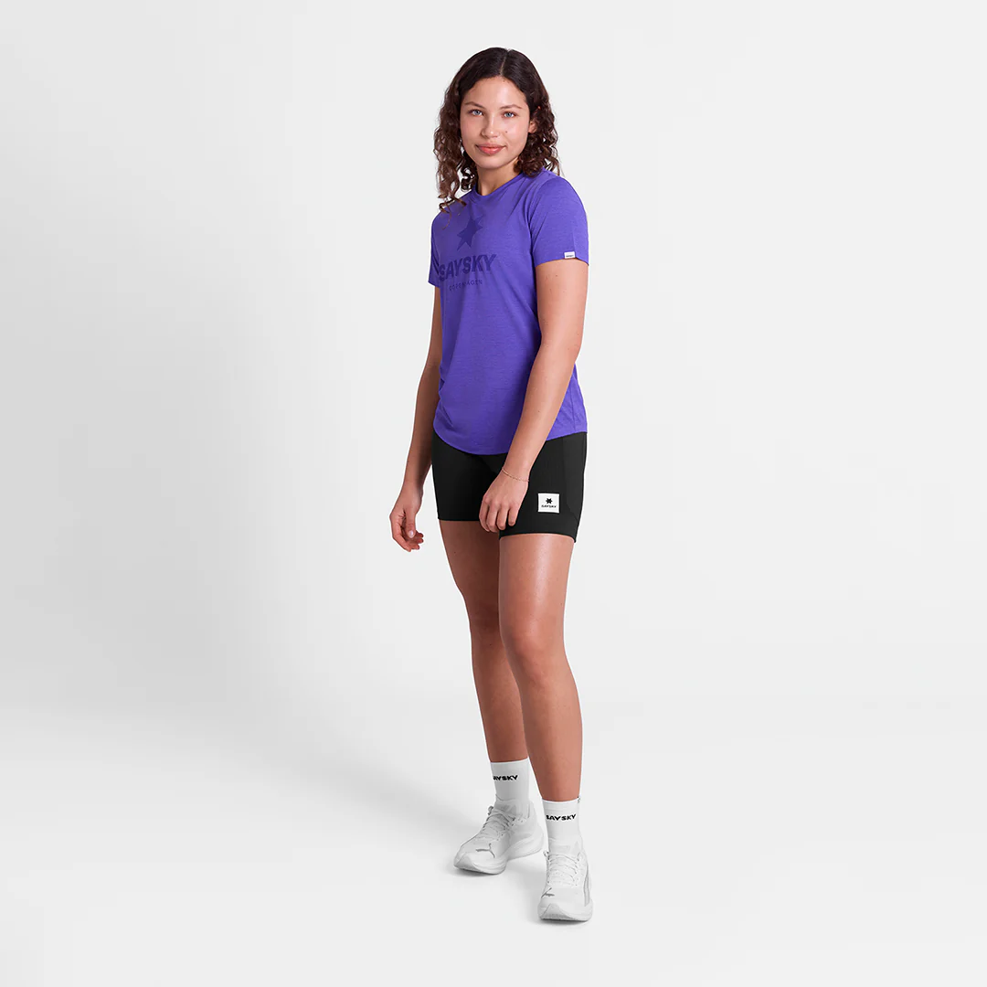 Saysky Women's Logo Combat Pro T-Shirt "Purple" - Image 5