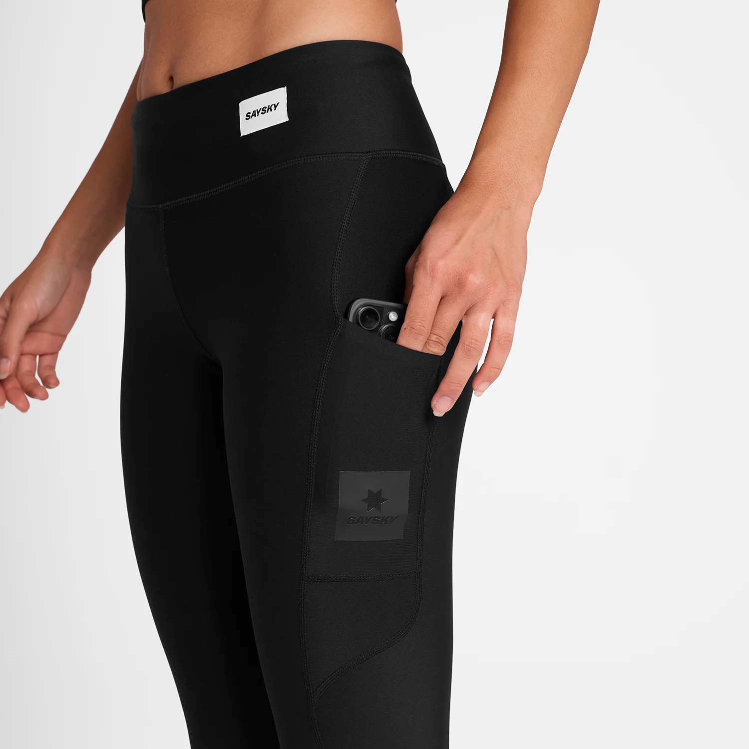 Saysky Women's Logo Motion+ Long Tights "Black" - Image 3