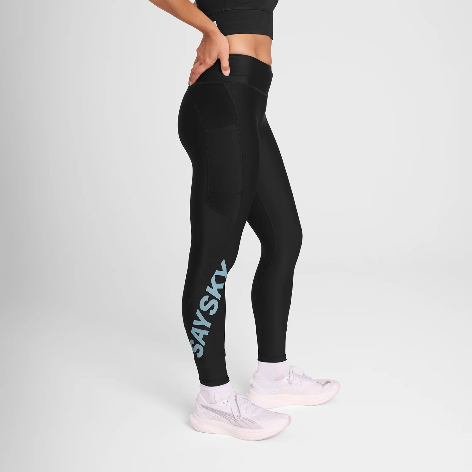Saysky Women's Logo Motion+ Long Tights "Black" - Image 4