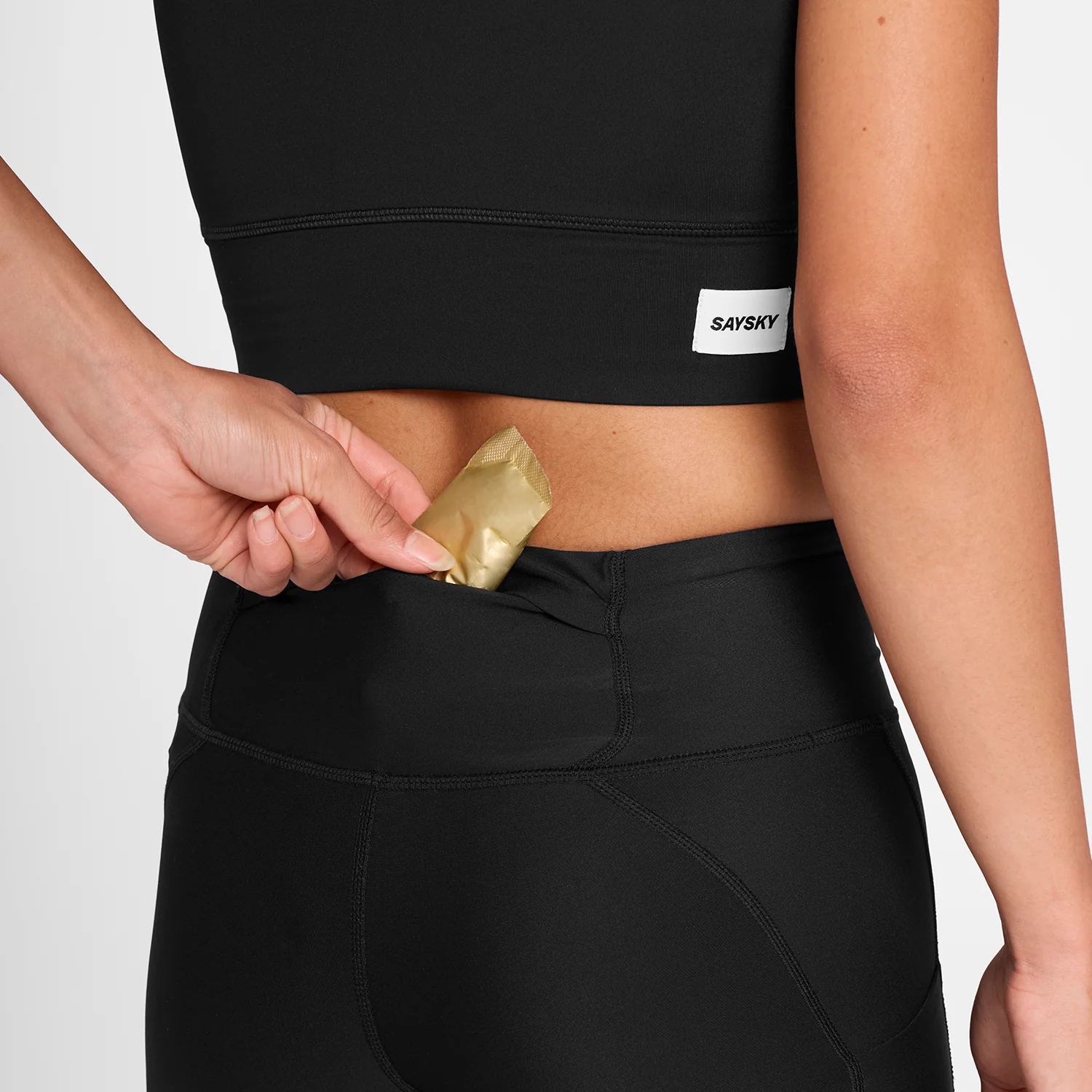 Saysky Women's Logo Motion+ Long Tights "Black" - Image 5