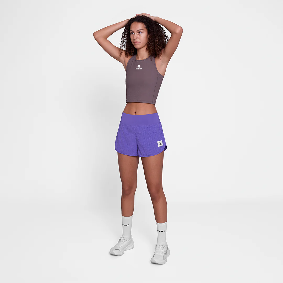 Saysky Women's Pace Shorts 3" "Purple Zig Zag" - Image 5