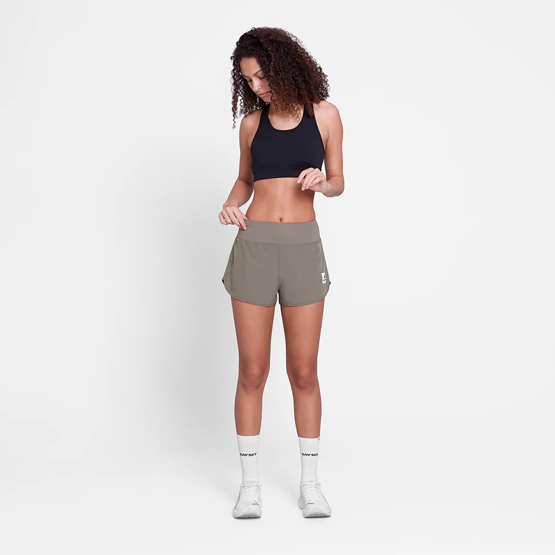 Saysky Women's Pace Shorts 3" "Taupe" - Image 6