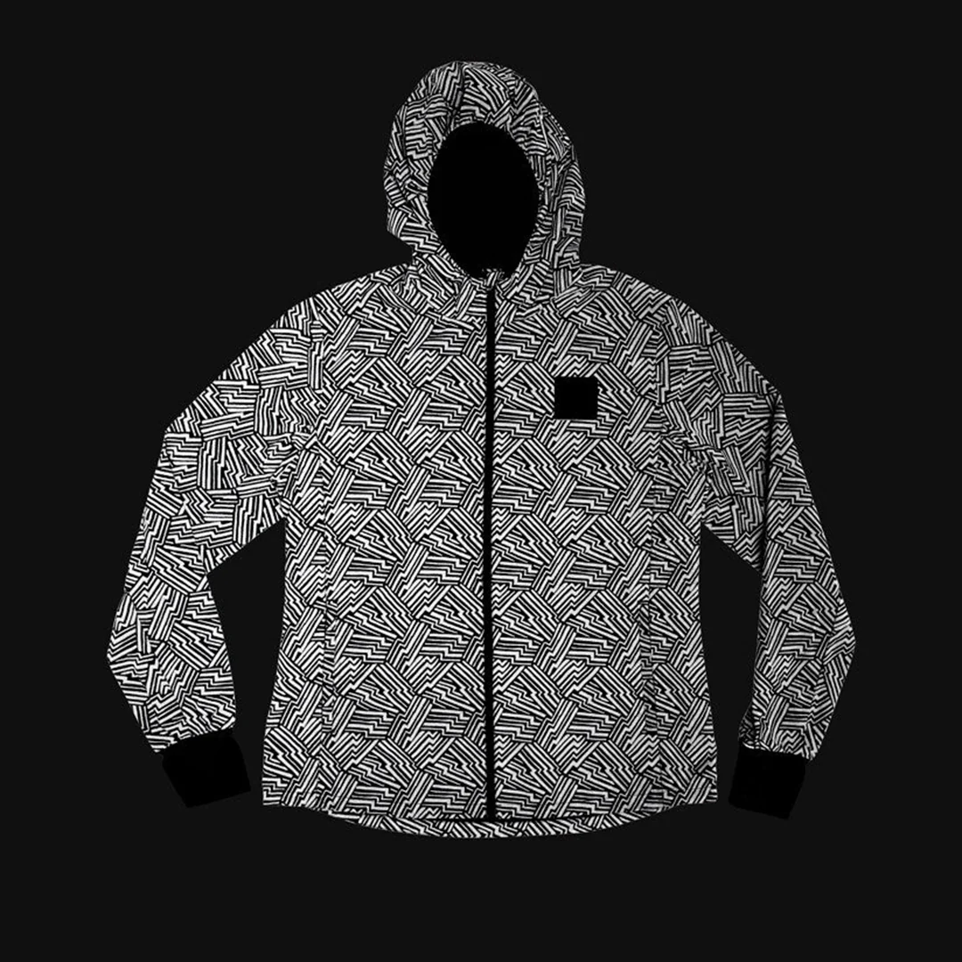 Saysky Women's Reflective Blaze Jacket "Black AOP" - Image 3