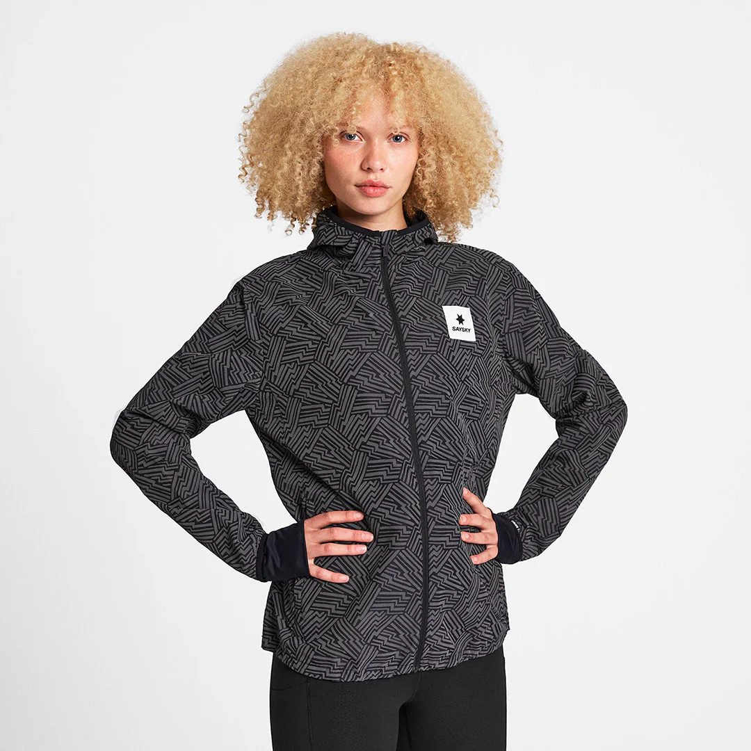 Saysky Women's Reflective Blaze Jacket "Black AOP" - Image 4