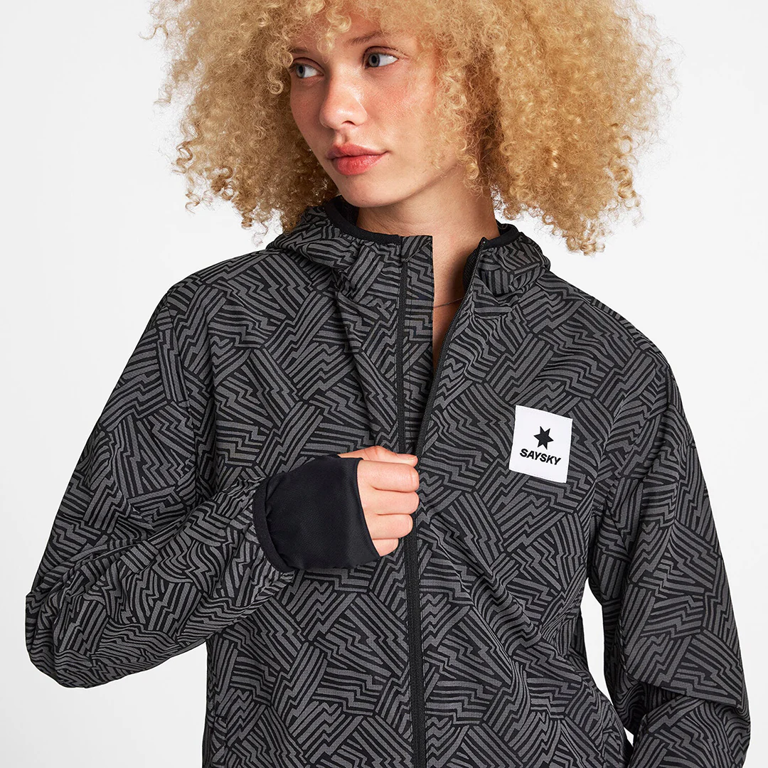 Saysky Women's Reflective Blaze Jacket "Black AOP" - Image 6