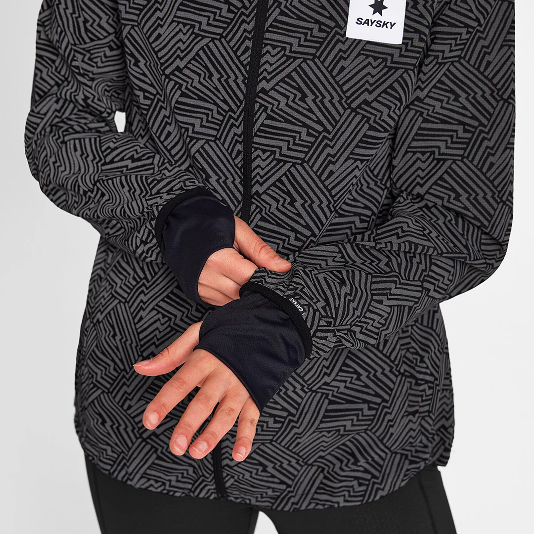 Saysky Women's Reflective Blaze Jacket "Black AOP" - Image 7