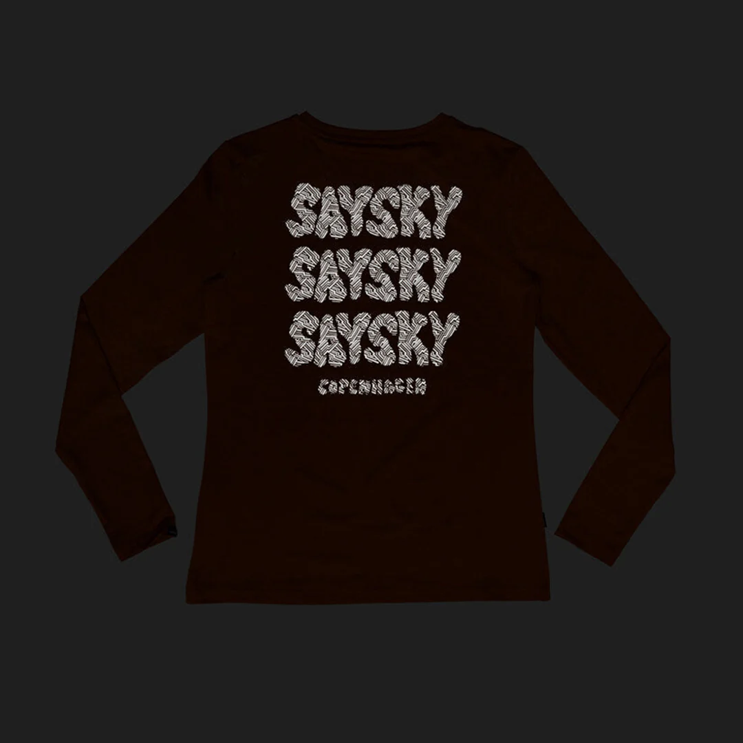 Saysky Women's Reflective Logo Pace Long Sleeve "Orange" - Image 6