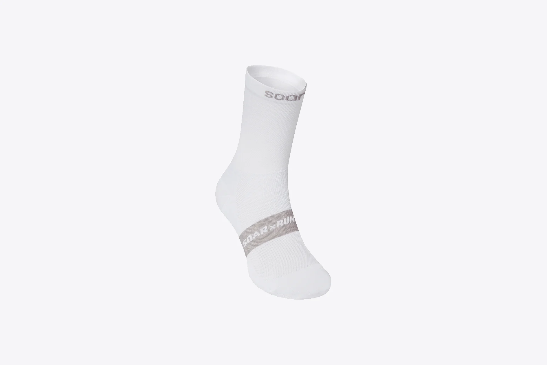 Soar Unisex Crew Sock “White”