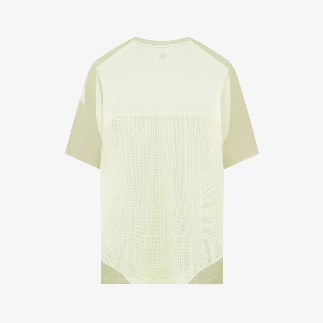 Soar Men's Hot Weather Tee "Warm Grey/Yellow" - Image 2