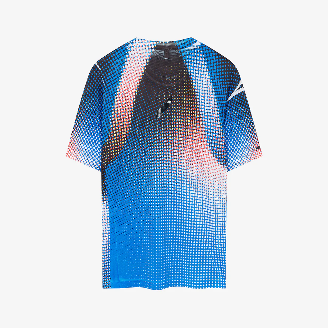 Soar Men's Printed Tech Tee "Blue/Black Dots" - Image 2