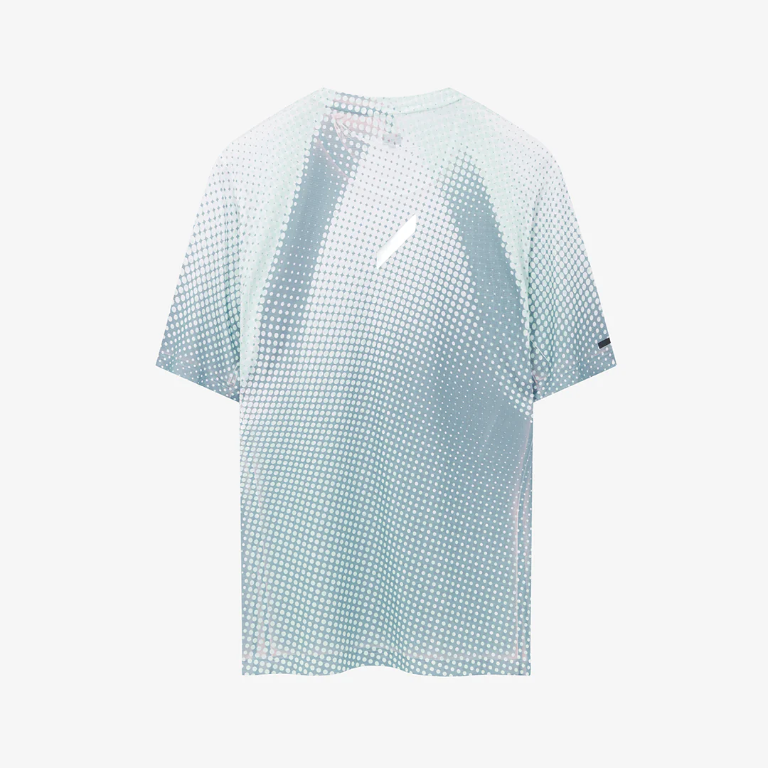 Soar Men's Printed Tech Tee "Grey/Sage Dots" - Image 2