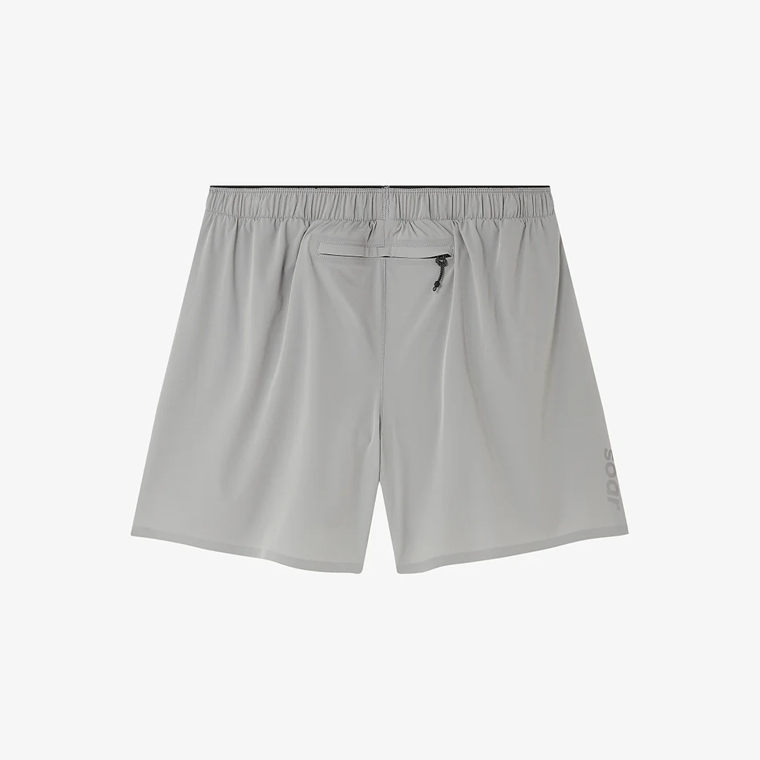 Soar Men's Run Shorts "Silver Grey" - Image 2